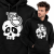 BLUZA Z KAPTUREM ANIMOWANA  SKULL GRENADE